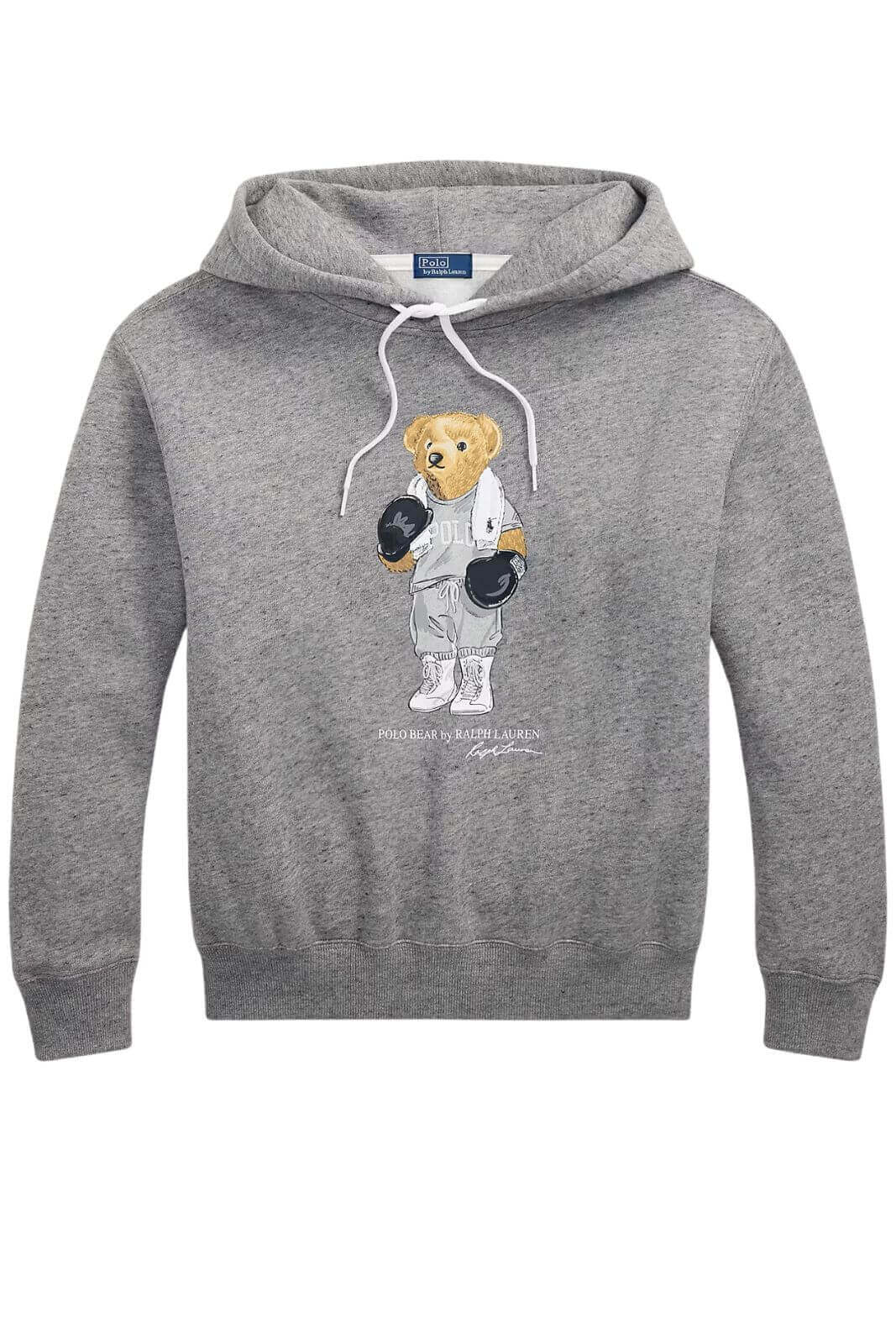 Felpa Polo Ralph Lauren da donna con cappuccio e stampa Bear fronte