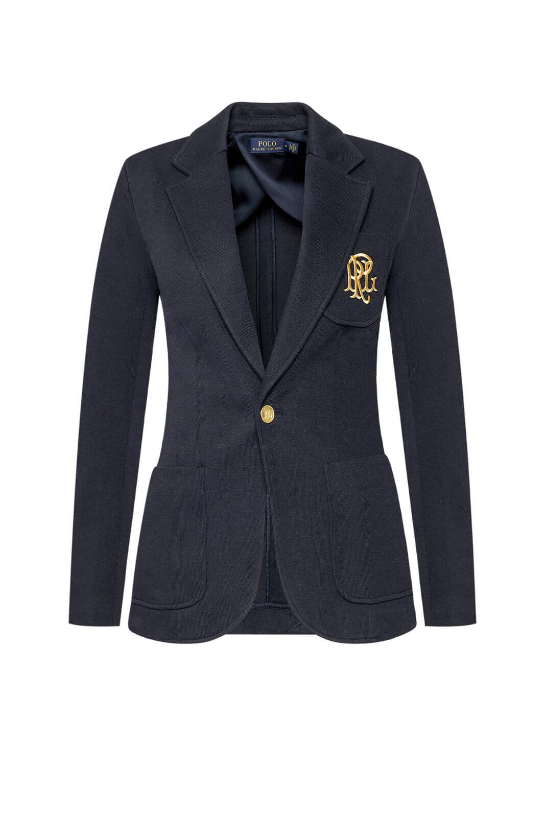 Giacca da donna monopetto con monogram Polo Ralph Lauren fronte