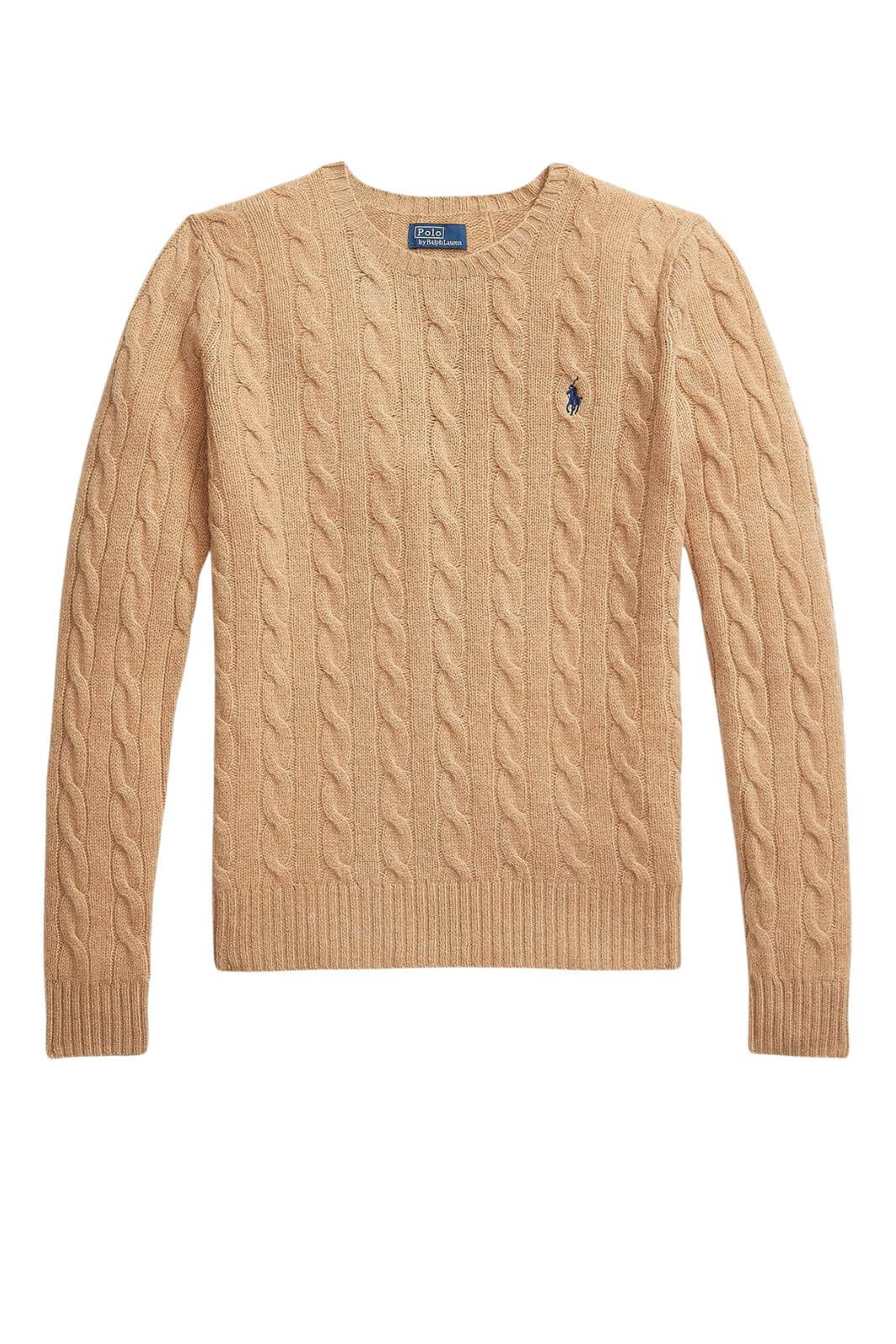 Maglione da donna Polo Ralph Lauren in misto lana e cashmere a trecce fronte