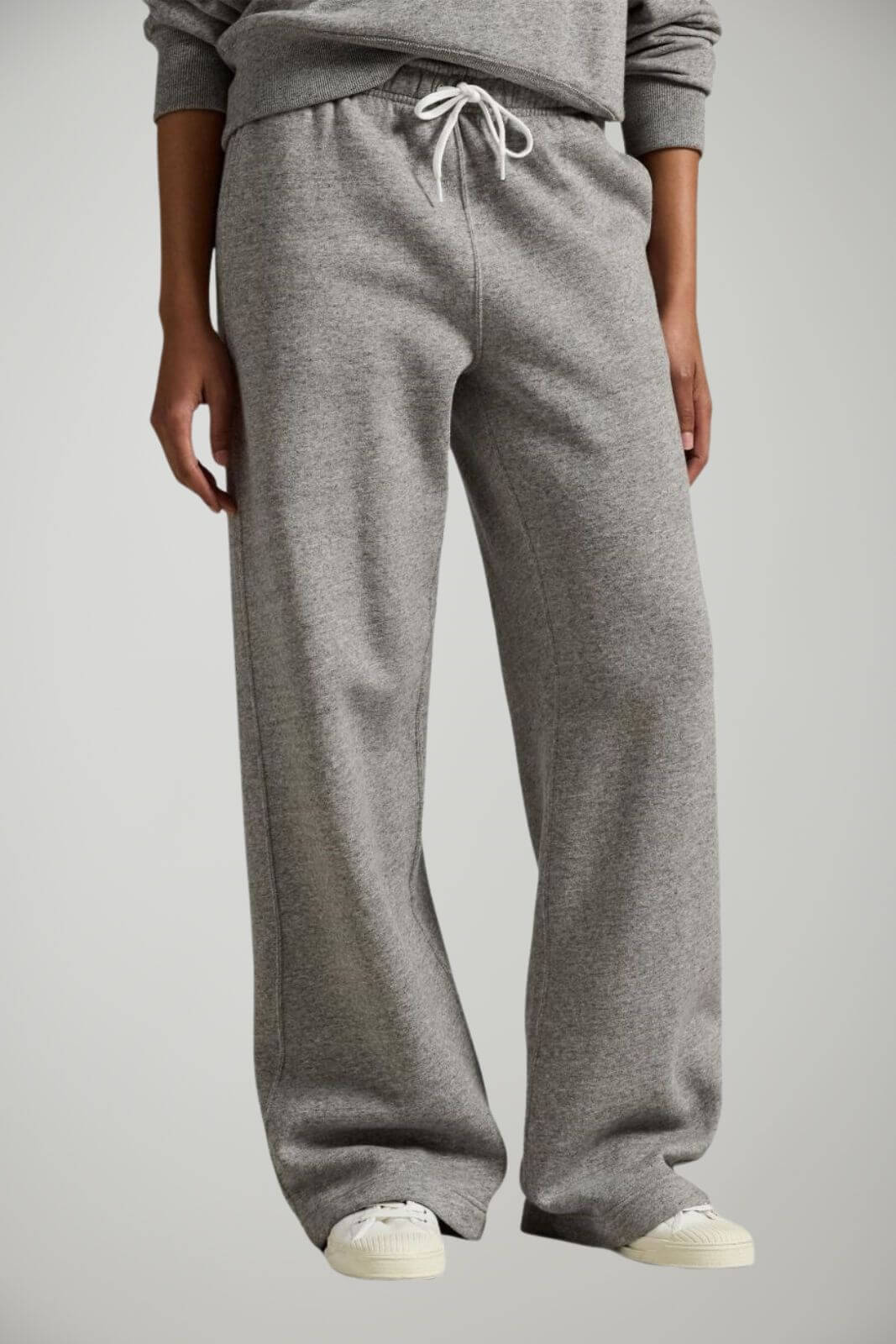 Pantaloni da donna Polo Ralph Lauren in felpa con coulisse e logo fronte 1