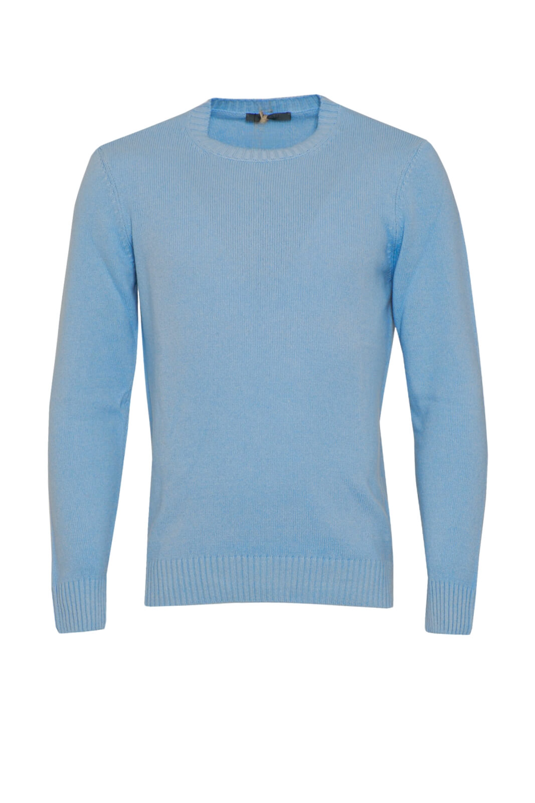 Maglia da uomo Privati a girocollo in cashmere tinta unita fronte