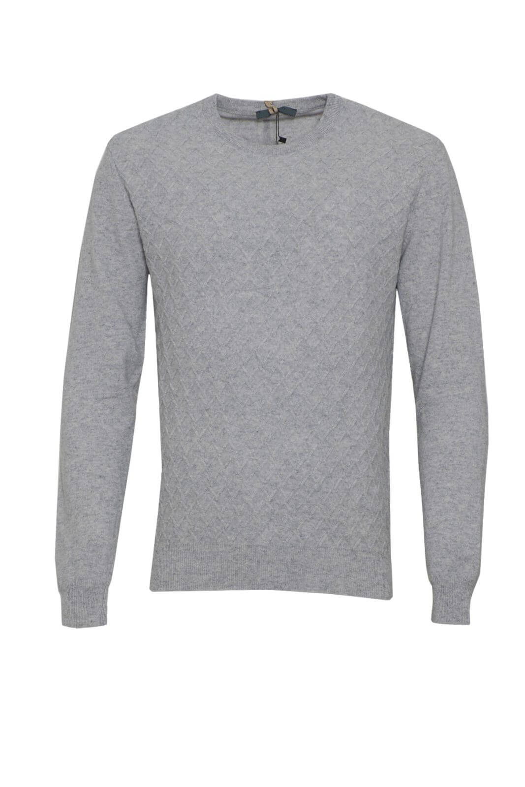 Maglia da uomo Privati in misto lana a tinta unita fronte