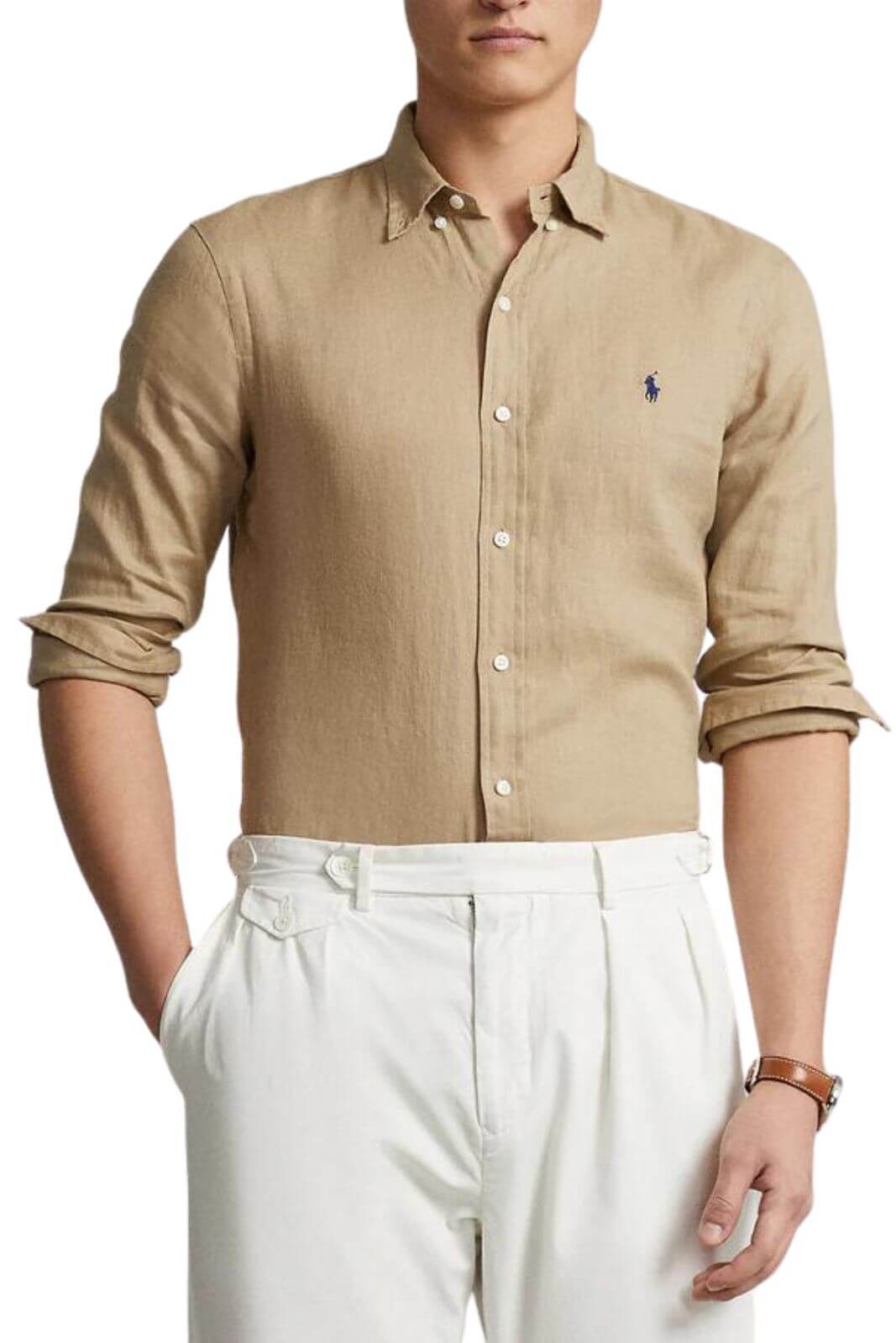 Polo Ralph Lauren men's linen button down shirt