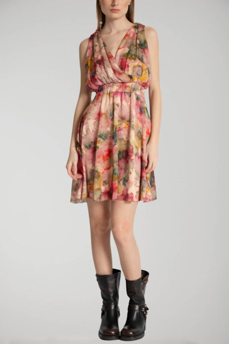 Kaos Women's Dress with Shaded Floral Print