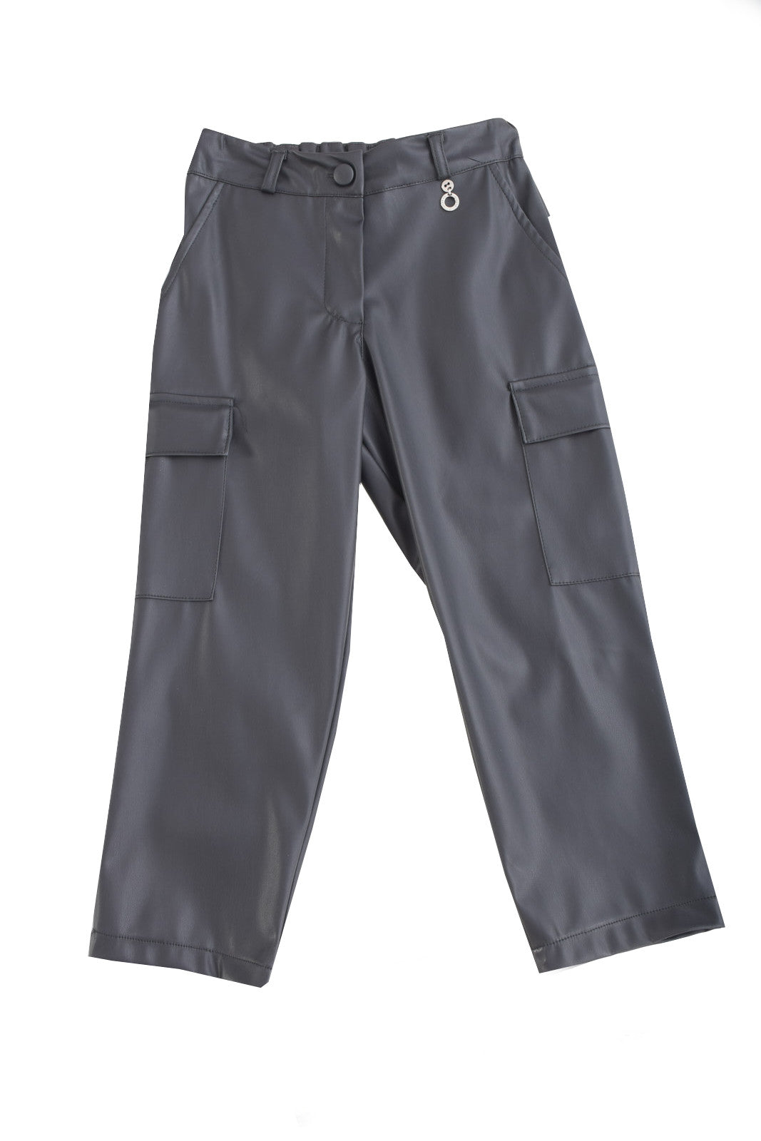 Relish Pantalone Bambina cargo in ecopelle