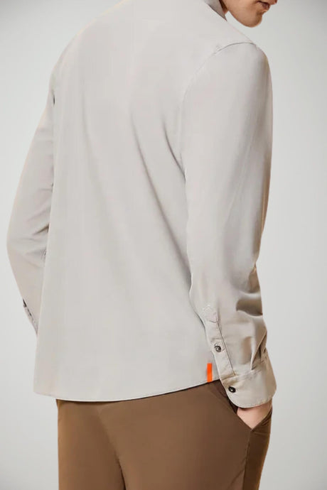 Camicia uomo RRD con collo classico color sabbia