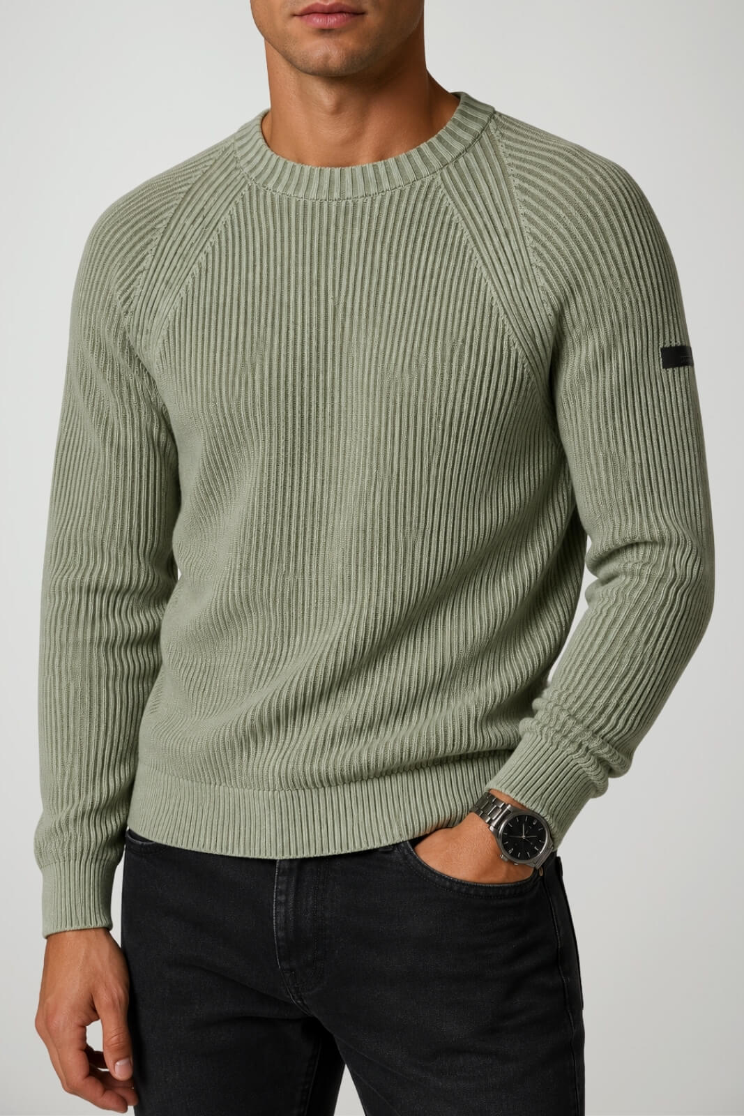 RRD Maglia Uomo Cotton 7 Tecno Wash Round / Salvia