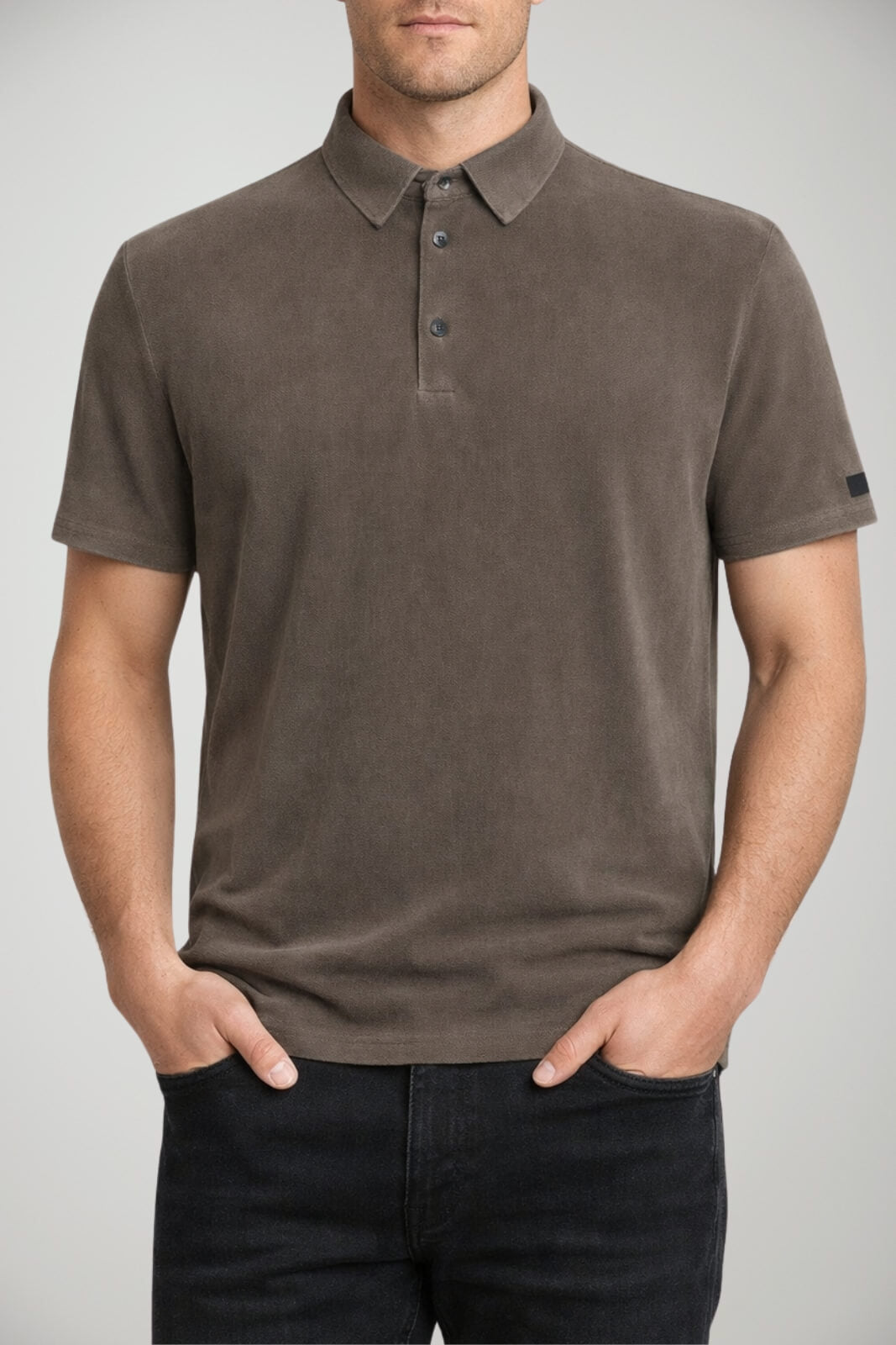 RRD Polo Uomo in piquè Tecno Wash / Tabacco