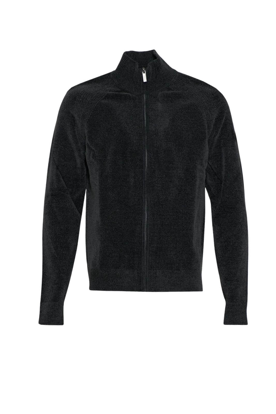 Cardigan RRD da uomo in velluto a collo alto fronte