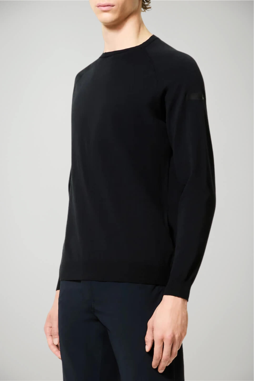 Maglia da uomo RRD a girocollo tinta unita fronte 1