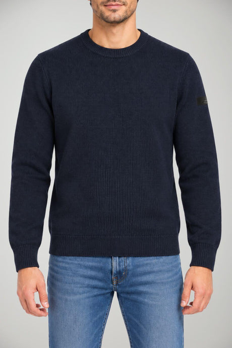 RRD men's Cotton Tecno Wash jumper / Navy