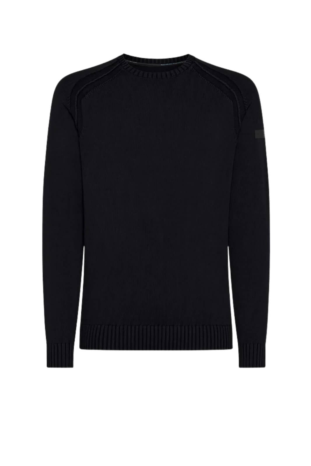 Maglia da uomo RRD a girocollo con logo al braccio fronte