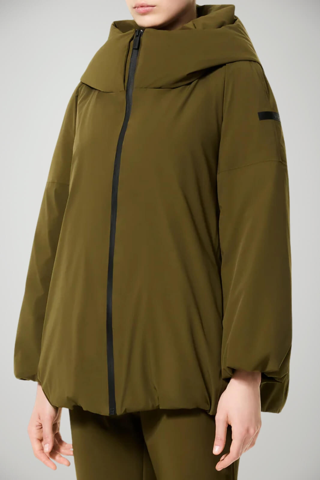 Parka da donna RRD con cappuccio over fit fronte 1