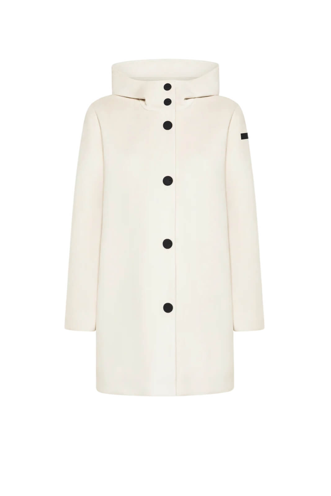 Parka da donna RRD in velluto con cappuccio e logo al braccio fronte