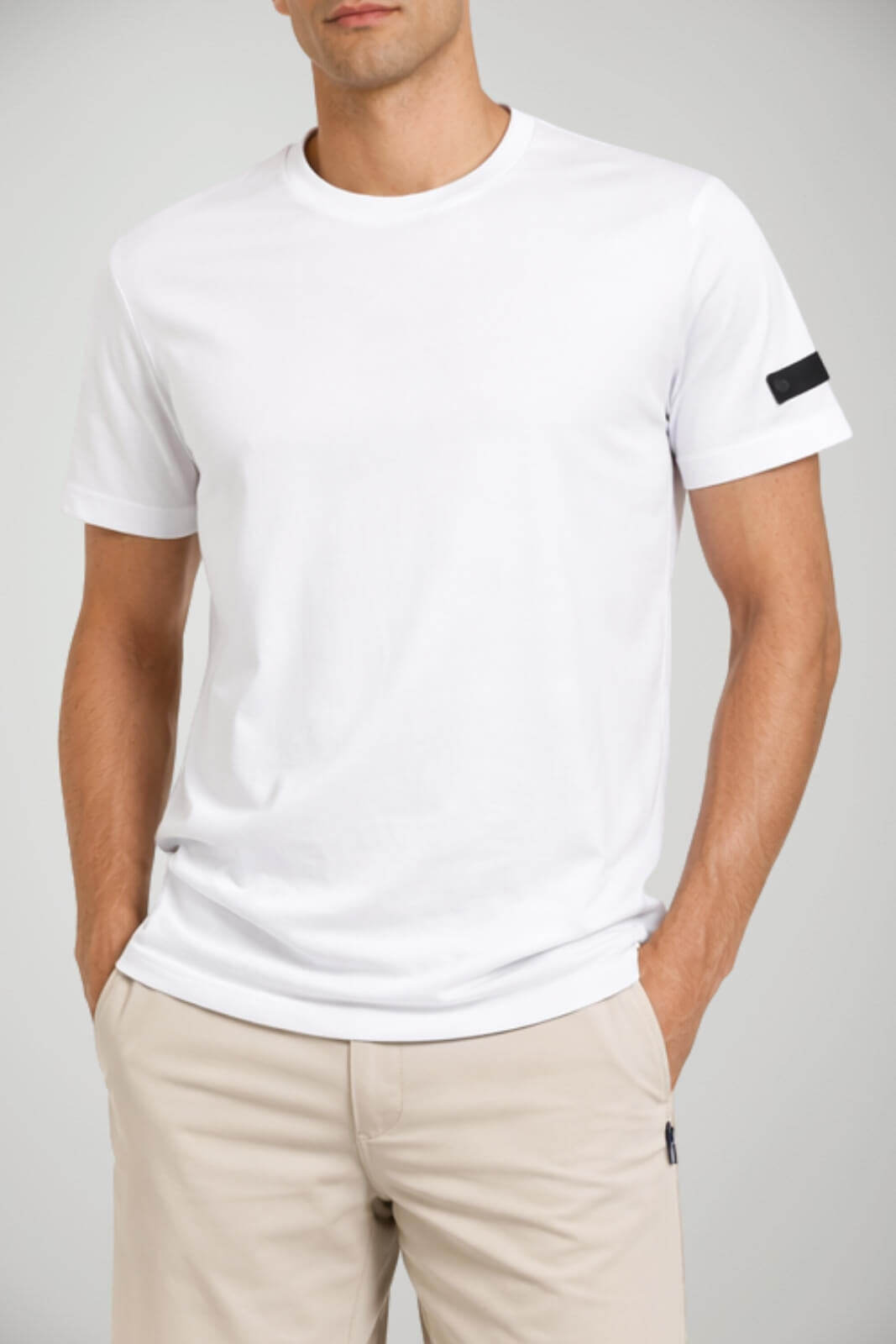 T-shirt da uomo a girocollo RRD in tessuto tecnico