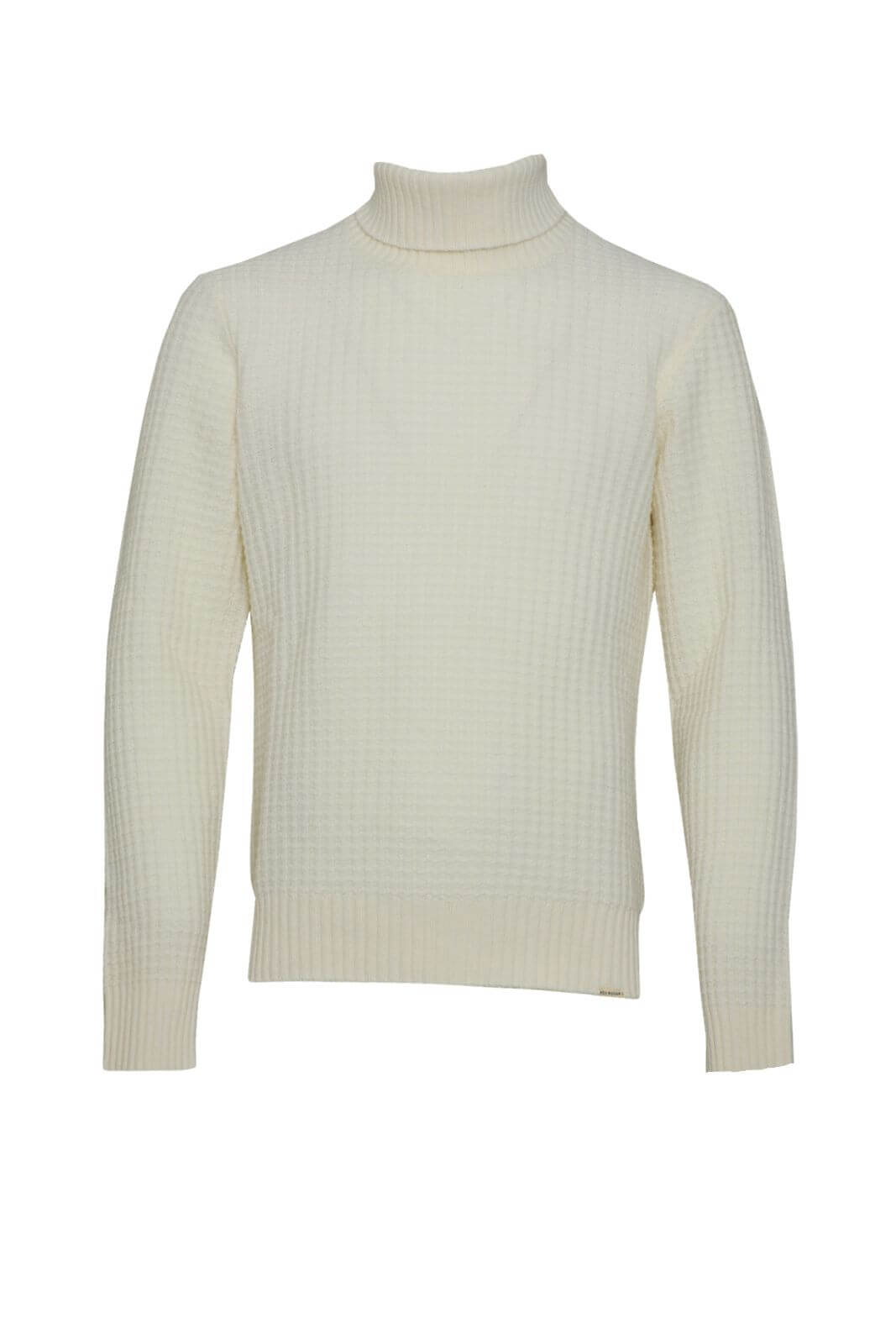 Roy Roger’s dolcevita uomo WAFFLE in lana merino