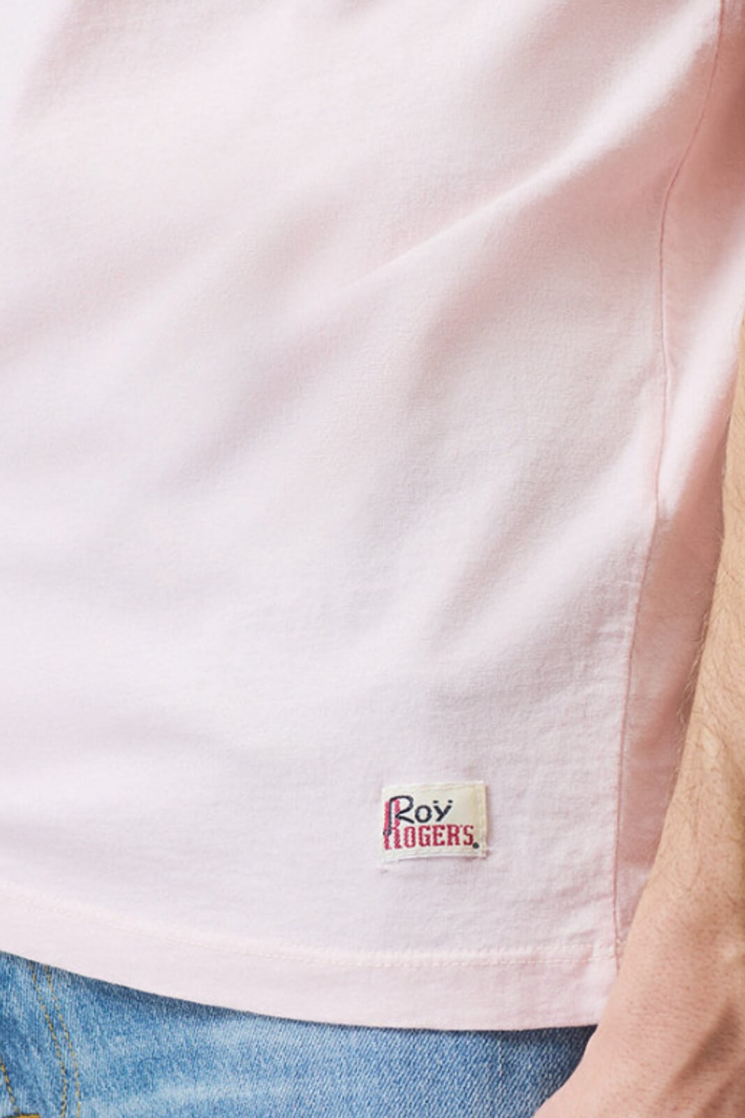 Roy Roger’s T-shirt Uomo in jersey regular fit / Rosa