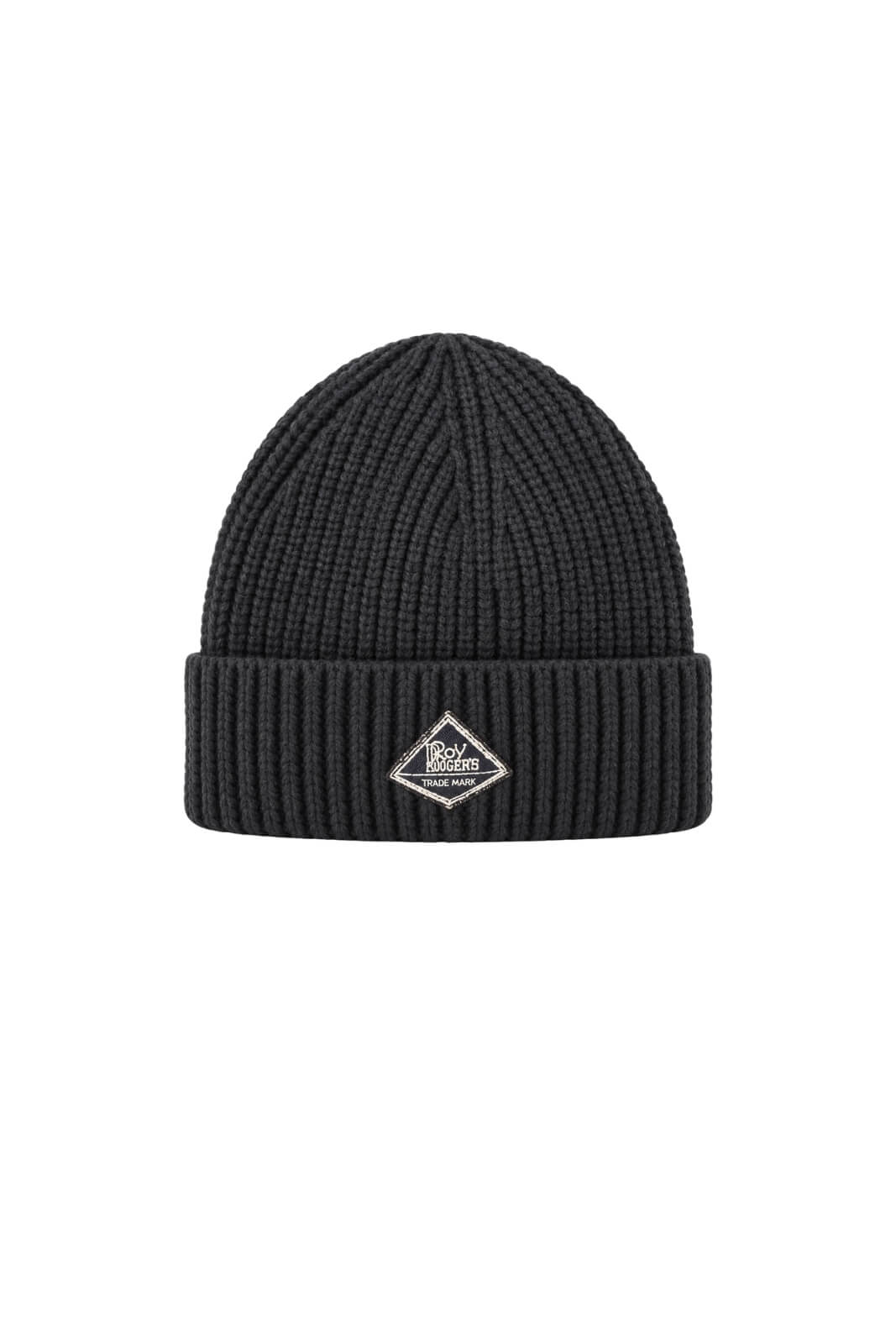 Roy Rogers Cappello a coste con patch / Nero