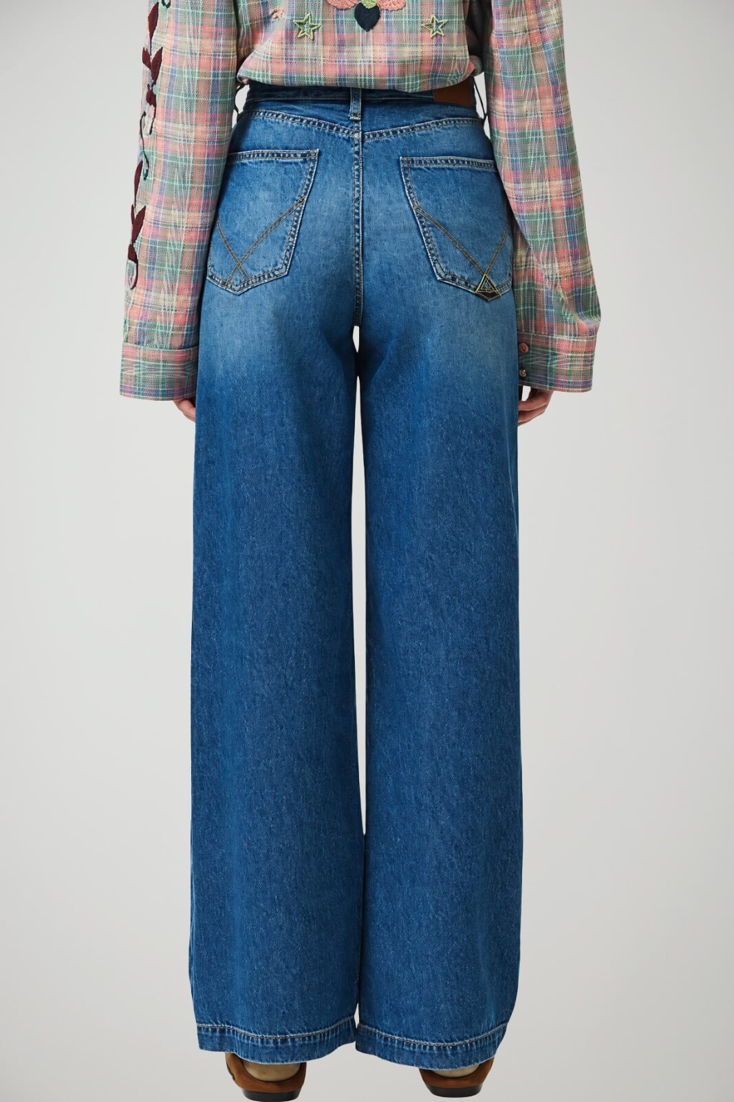 Roy Rogers Jeans Donna Flare in Misto Cotone Marta Kir Royal