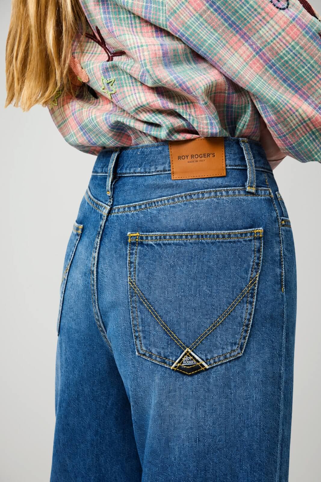 Roy Rogers Jeans Donna Flare in Misto Cotone Marta Kir Royal