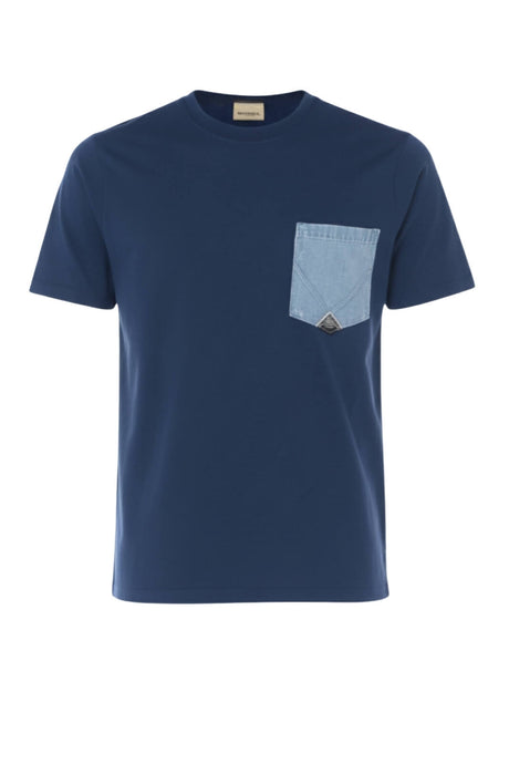 T-shirt da uomo in cotone Roy Rogers con taschino