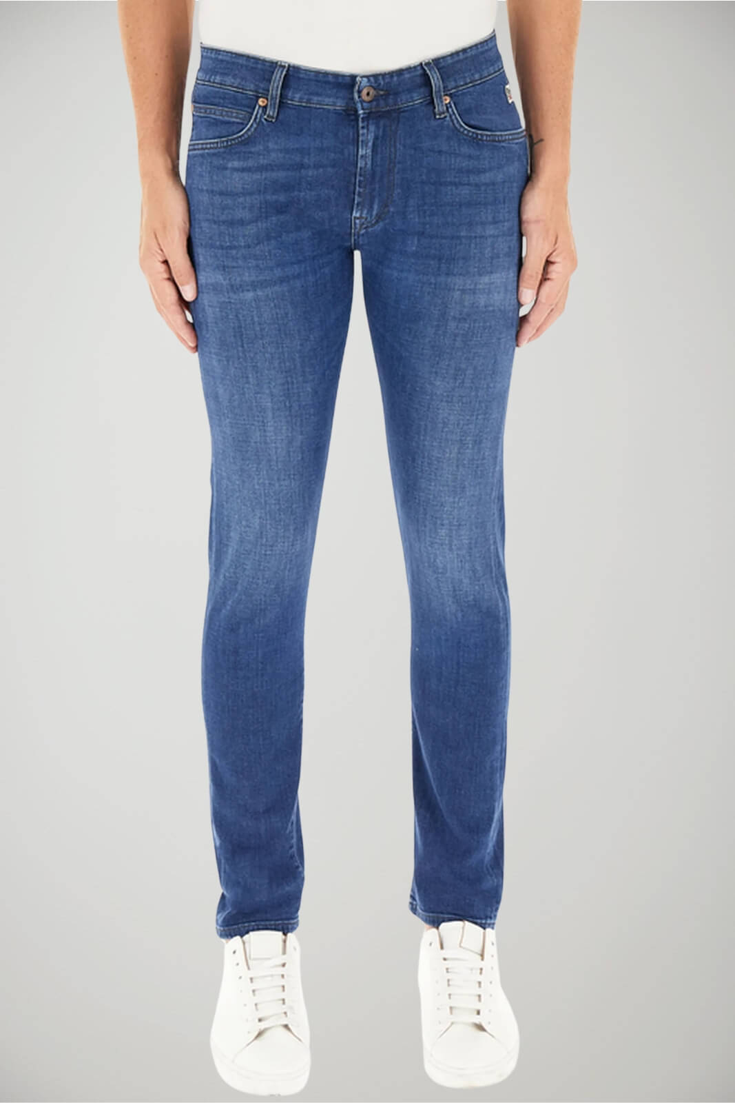 Jeans da uomo Roy Rogers slim fit cinque tasche