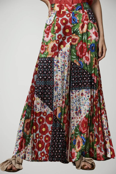 Pantalones palazzo para mujer con efecto plisado de High Everyday Couture