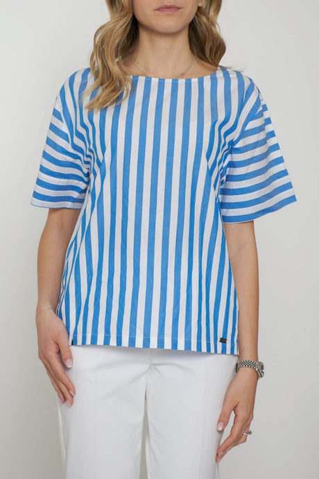 Sun68 T-shirt Donna Oversize Stripes