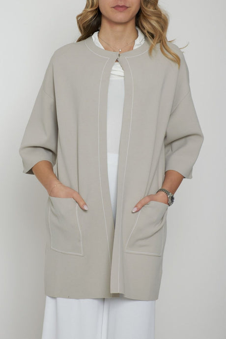 Cárdigan largo de gran tamaño Kangra para mujer