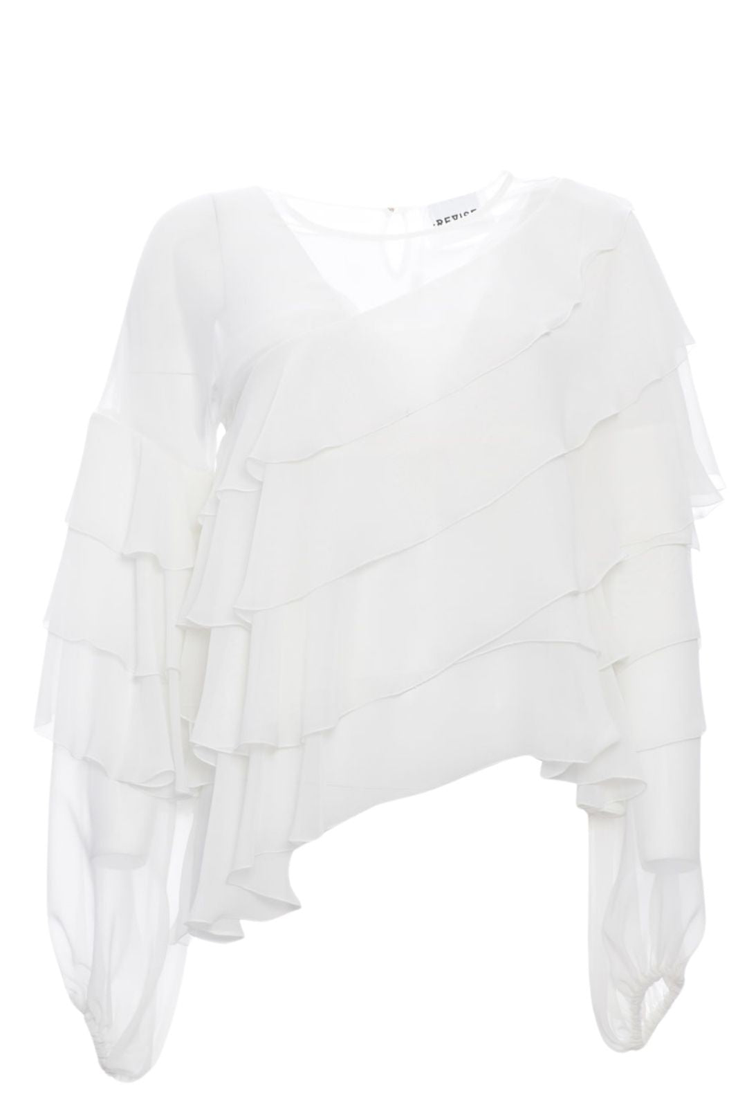 Revise Women's Blouse with Ruffles