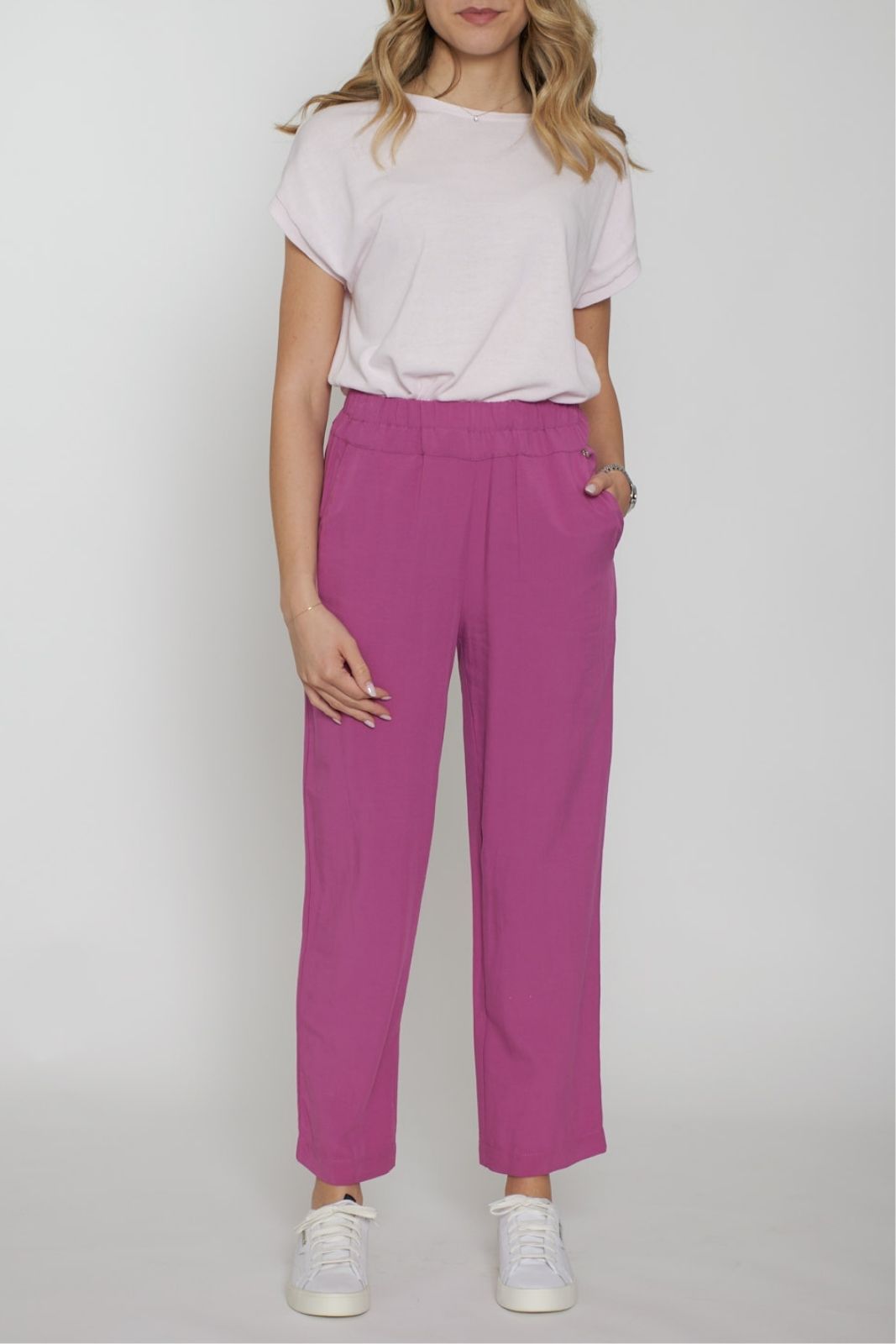 Le Sarte del Sole women's linen blend trousers