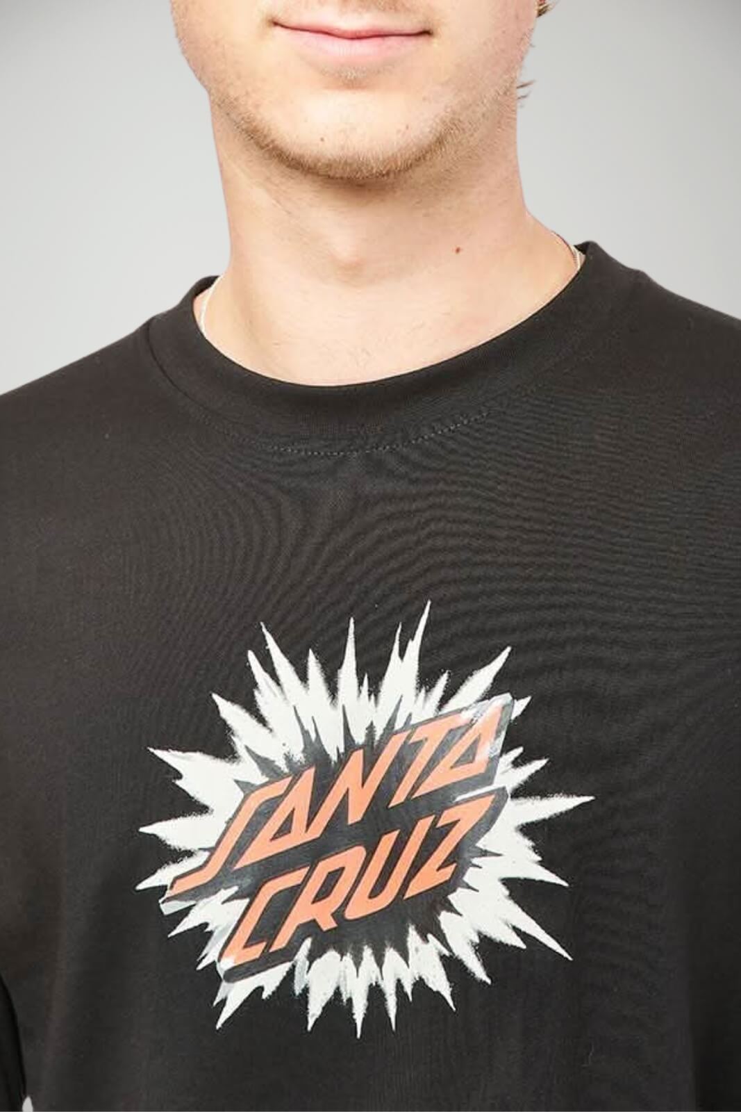 T-Shirt da uomo Santa Cruz a maniche lunghe dettaglio