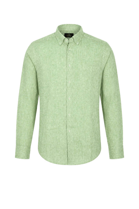 Sartori Camicia Uomo in Misto Lino con Taschino