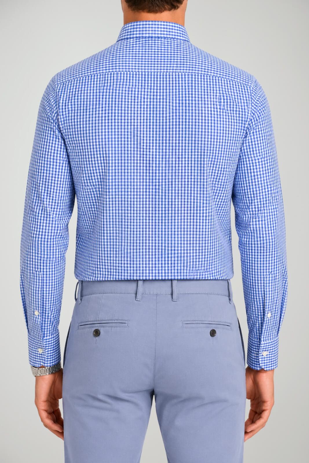 Sartori Camicia Uomo a Quadri con Taschino