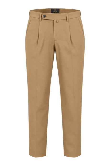 Sartori Pantaloni Uomo Chino con Pinces in Misto Cotone