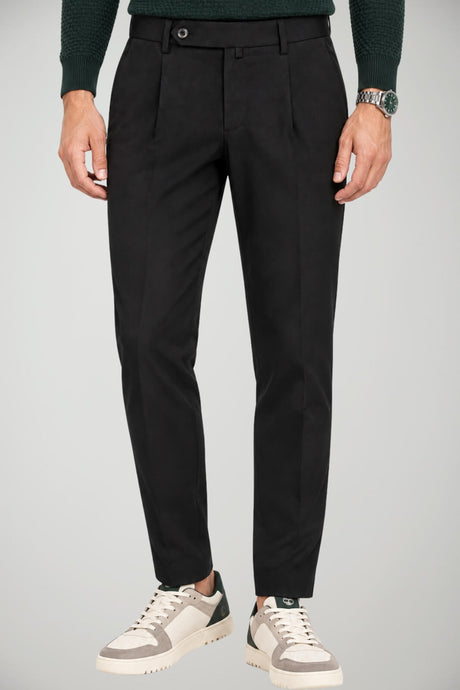 Sartori Pantaloni Uomo Chino con Pinces in Misto Cotone