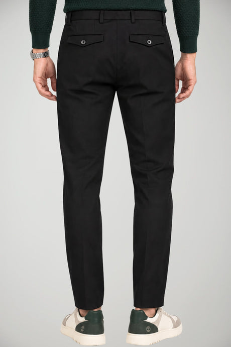 Sartori Pantaloni Uomo Chino con Pinces in Misto Cotone