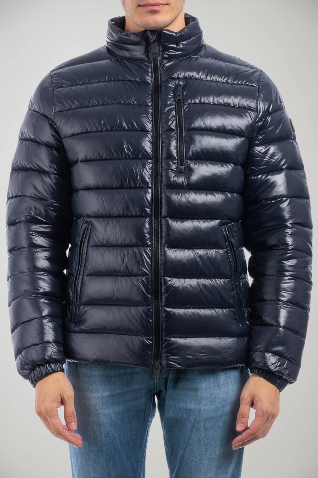 Piumino uomo corto trapuntato fronte 1