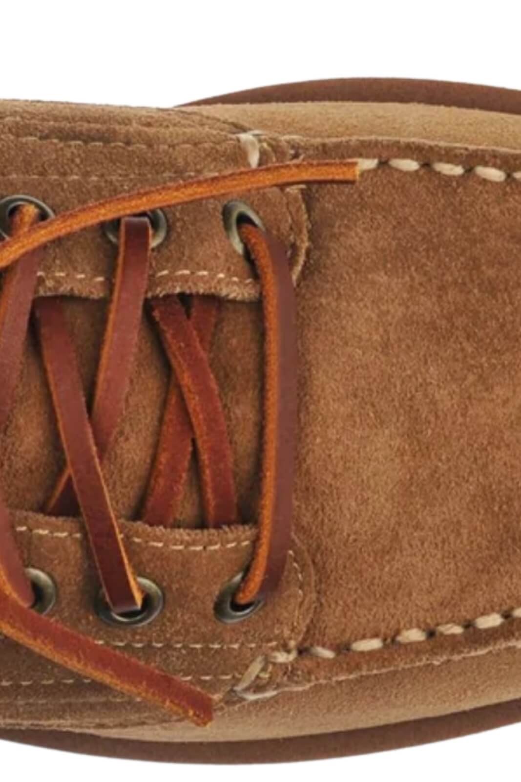 Mocassini Sebago in pelle scamosciata da uomo con lacci in cuoio