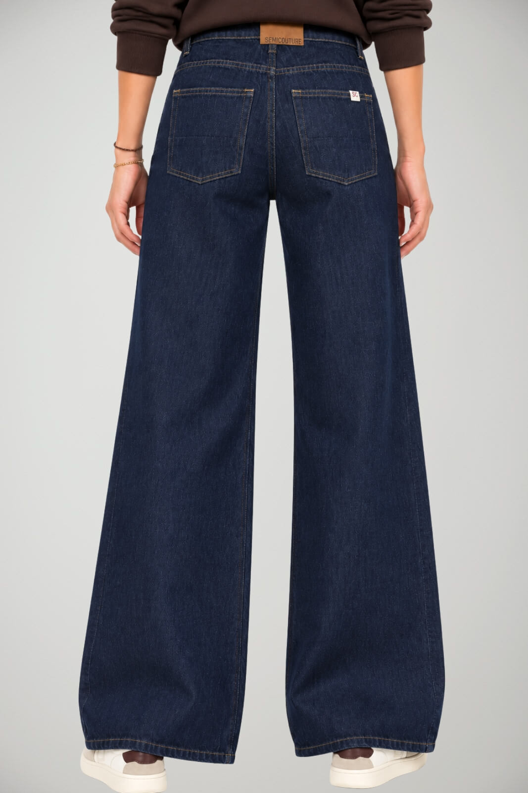 Semicouture Jeans Donna Wide Leg