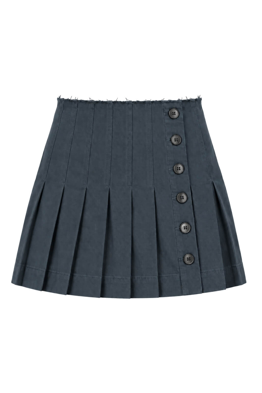 Semicouture Mini Gonna Plissettata in Tessuto Denim