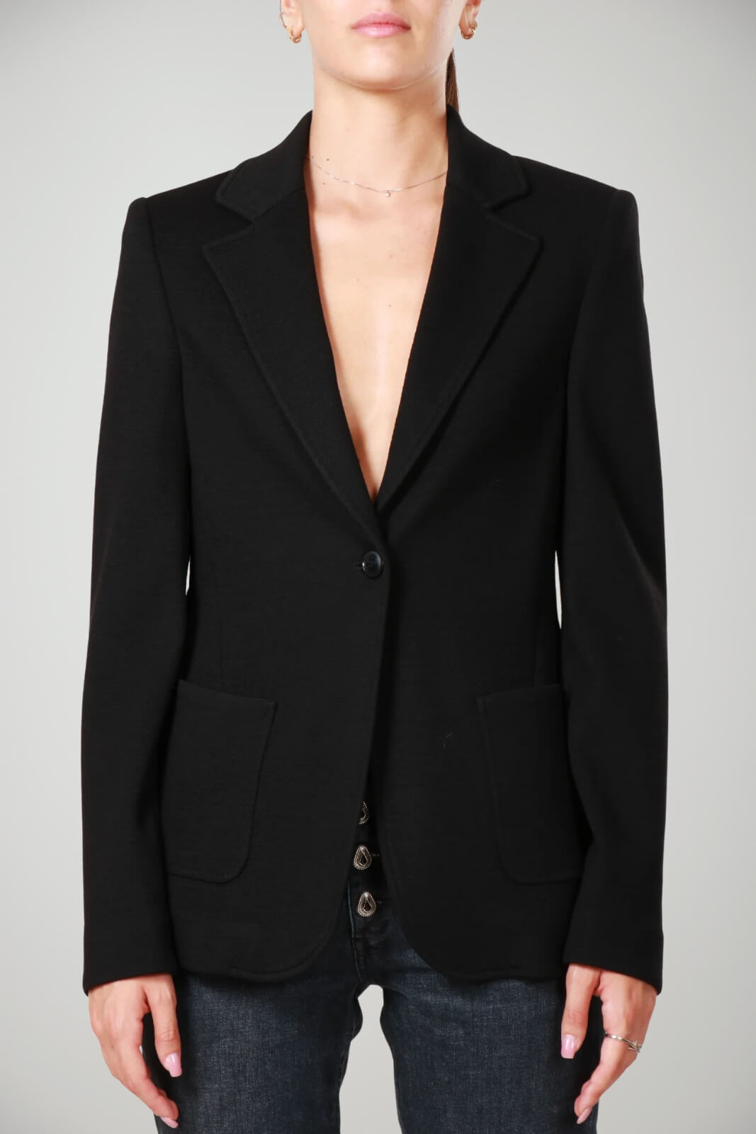 Blazer da donna Seventy monopetto in lana stretch fronte 1