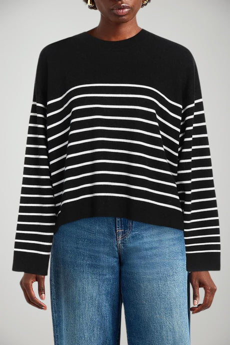 Maglia da donna Seventy in fantasia rigata fronte 1