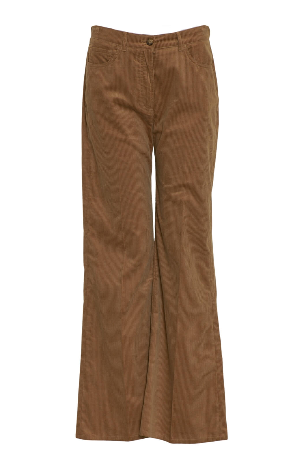 Pantalone donna coste di velluto fronte