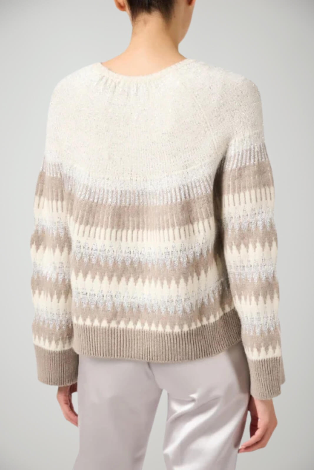 Maglia da donna Seventy con lurex e micro-paillettes retro