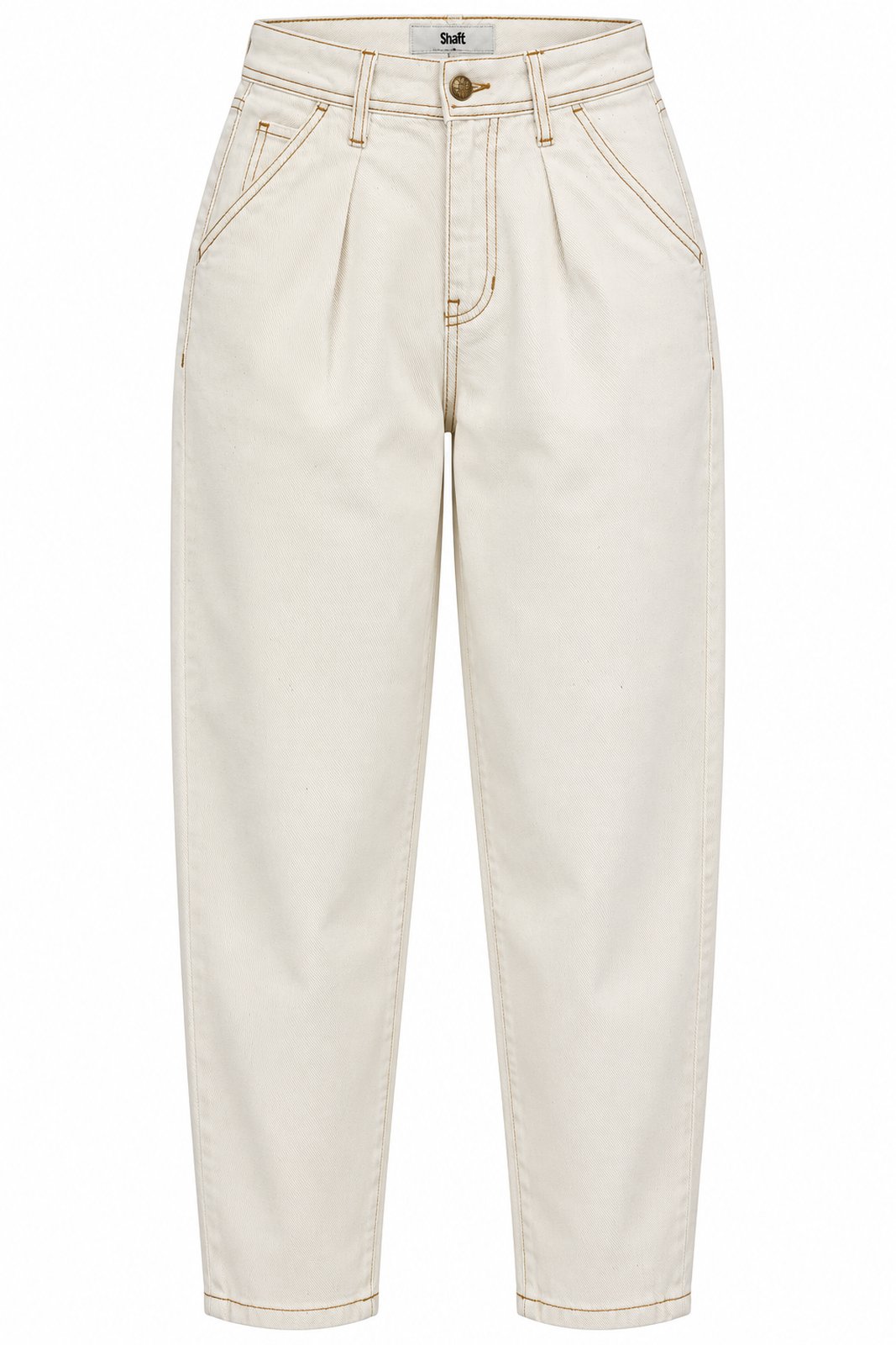 Shaft Pantaloni Donna Cinque Tasche con Cuciture a Contrasto