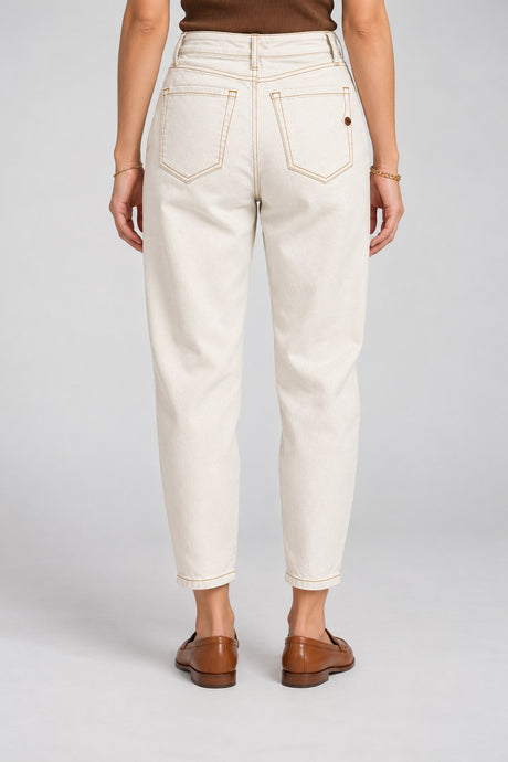 Shaft Pantaloni Donna Cinque Tasche con Cuciture a Contrasto