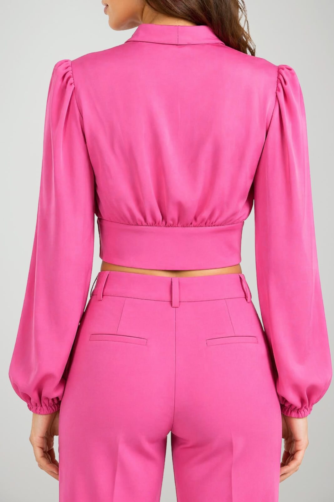 Silence Limited Blusa Donna Crop Arricciata