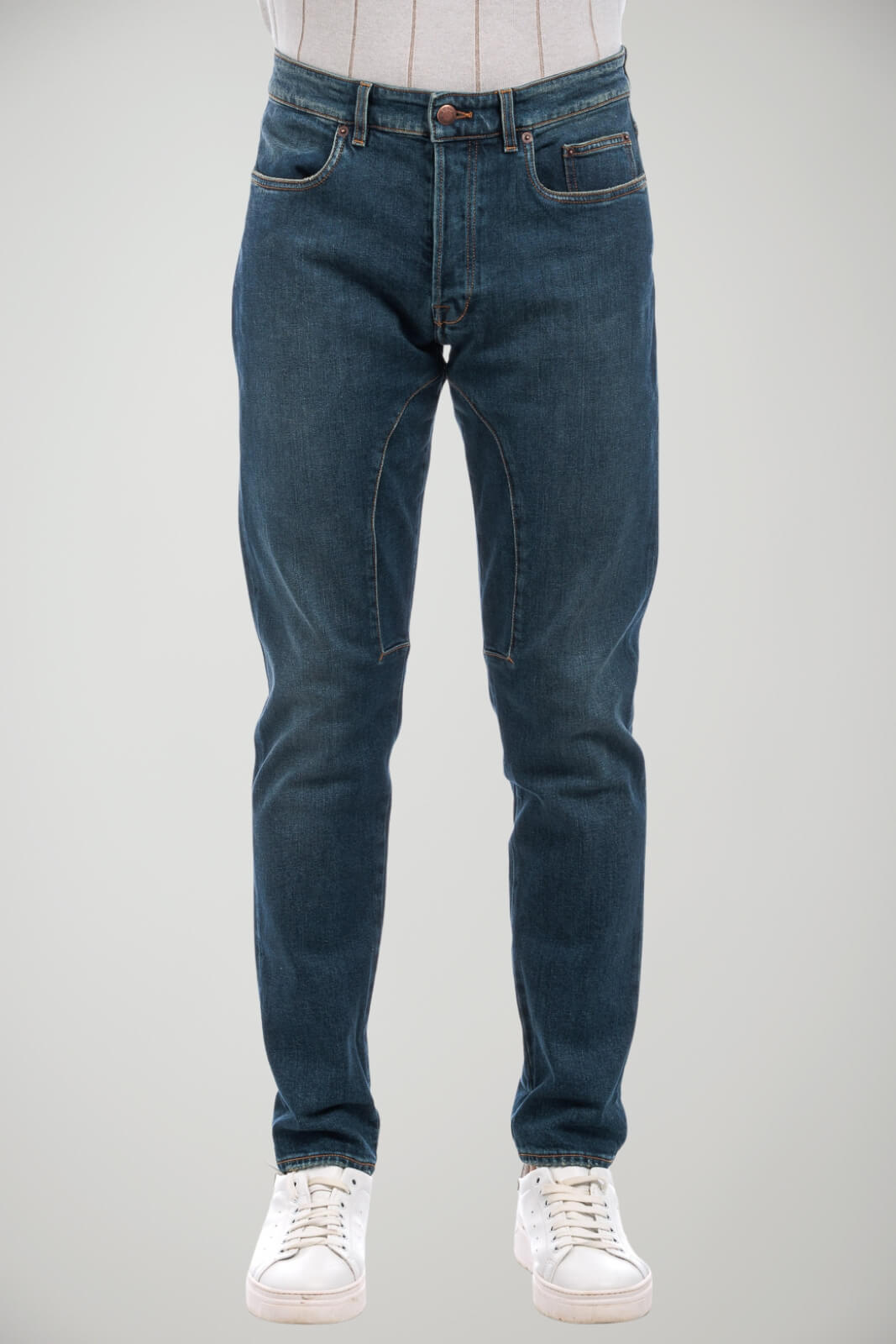 Jeans da uomo SIviglia a cinque tasche con toppe