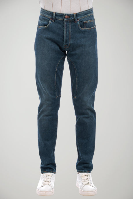 Jeans da uomo SIviglia a cinque tasche con toppe